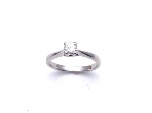 18ct White Gold Diamond Solitaire Ring