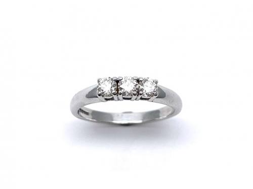 18ct White Gold Diamond 3 Stone Ring