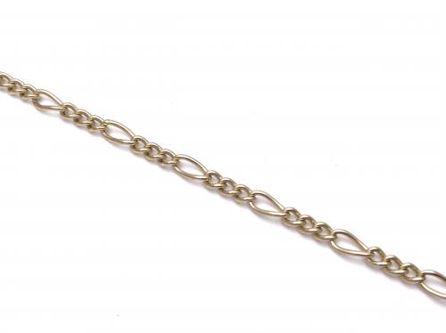 9ct Yellow Gold Fancy Bracelet 8 inch