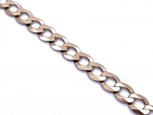 9ct Yellow Gold Flat Curb Bracelet