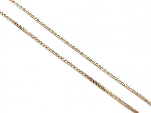 9ct Yellow Gold Spiga Chain 18 inch