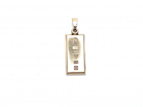 9ct Yellow Gold Ingot Pendant