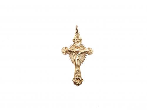 9ct Yellow Gold Crucifix Cross