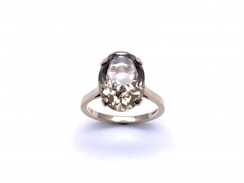 9ct Smokey Quartz Solitaire Ring