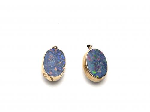 9ct Created Opal Stud Earrings