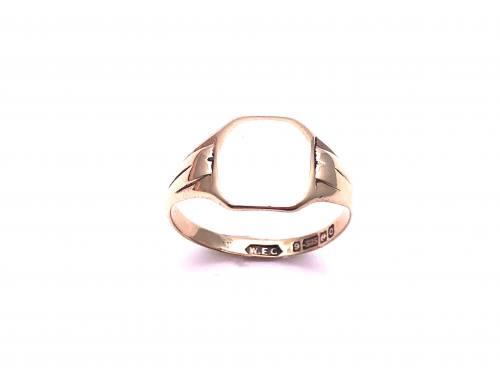 9ct Yellow Gold Plain Signet Ring