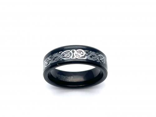 Tungsten Carbide Ring Black I.P & Black Ring SO