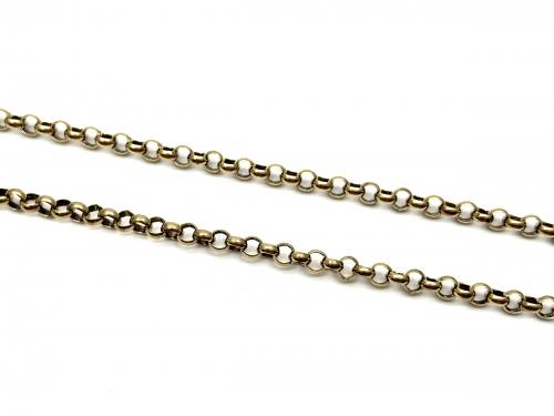 9ct Yellow Gold Belcher Chain 25 Inch