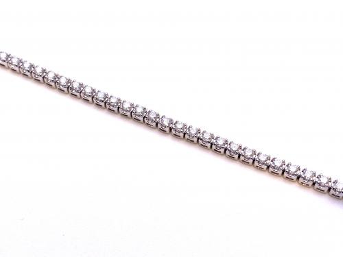 9ct White Gold Diamond Tennis Bracelet 2.00ct