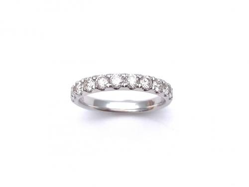 9ct White Gold Diamond Eternity Ring 0.75ct