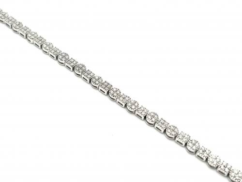 9ct White Gold Diamond Bracelet 1.00ct