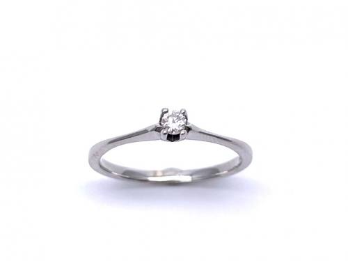 9ct Diamond Solitaire Ring 0.10ct