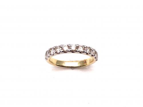 9ct Yellow Gold Diamond Eternity Ring 0.75ct