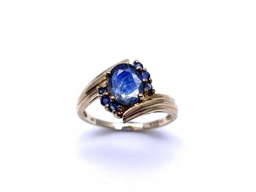 9ct Sapphire Solitaire Dress Ring