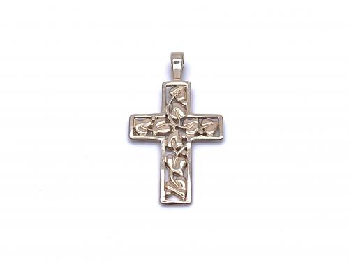 9ct Tree of Life Cross Pendant