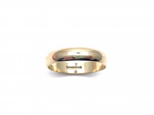 9ct Yellow Gold Plain Wedding Ring
