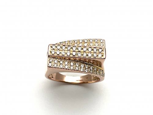 9ct Rose Gold Fancy Diamond Ring