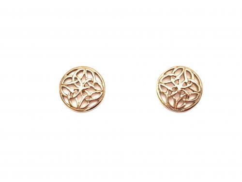 9ct Yellow Gold Celtic Stud Earrings