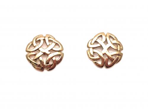 9ct Yellow Gold Celtic Stud Earrings