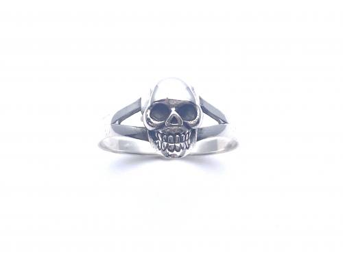 Silver Plain Skull Ring