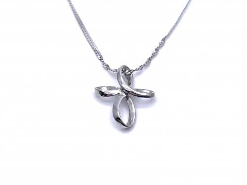Platinum Fancy Cross Pendant & Chain