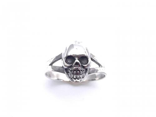 Silver Skull Head Ring