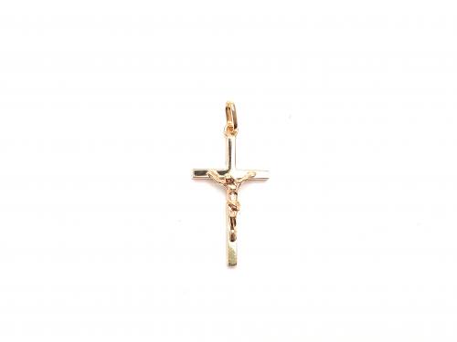 9ct Yellow Gold Crucifix Cross