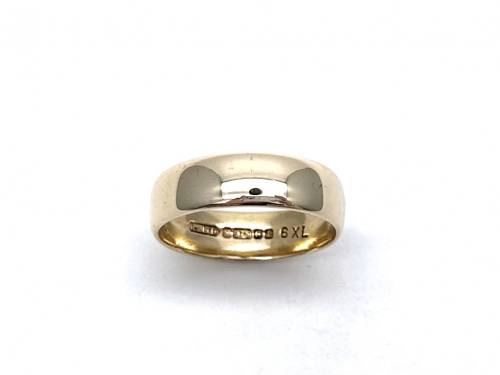 9ct Yellow Gold Plain Wedding Ring