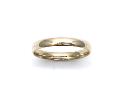 9ct Yellow Gold Plain Wedding Ring