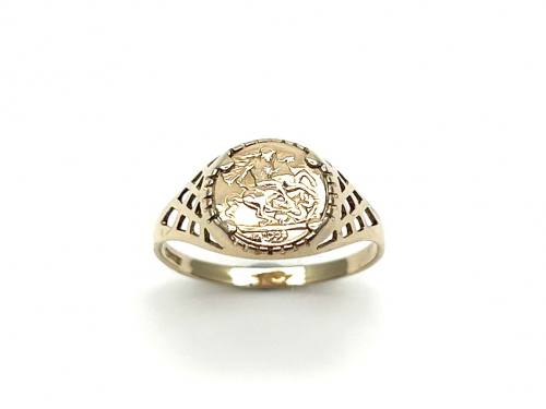 9ct Yellow Gold St George Ring