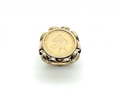 9ct Yellow Gold Coin Style Ring