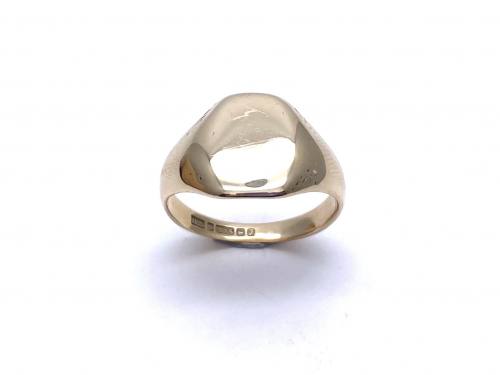 9ct Yellow Gold Plain Signet Ring