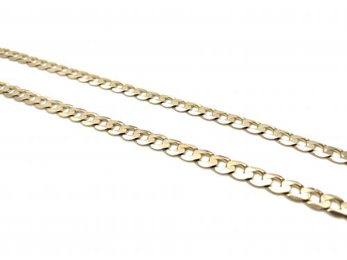 9ct Yellow Gold Curb Chain 22 inch