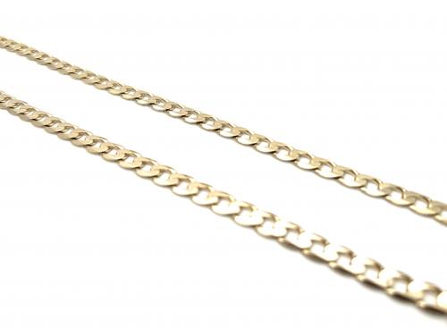 9ct Yellow Gold Curb Chain 20 inch