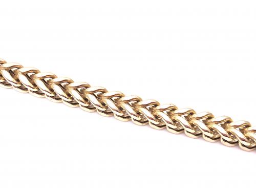 9ct Yellow Gold Box Curb Bracelet