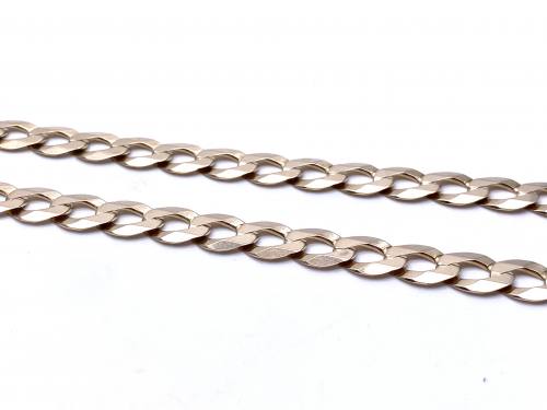9ct Yellow Gold Curb Chain 22 inch
