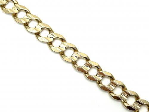 9ct Yellow Gold Curb Bracelet 9 1/2