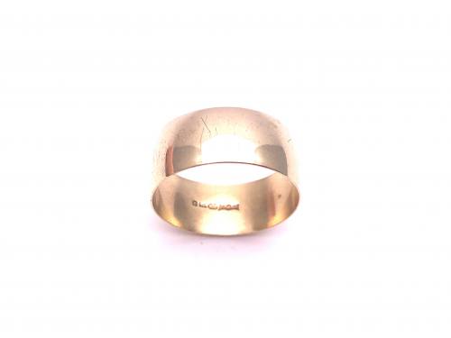 9ct Yellow Gold Wedding Ring 8mm