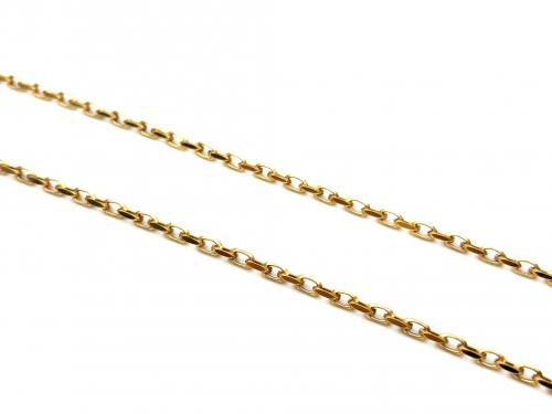 9ct Yellow Gold Trace Chain 24 inch