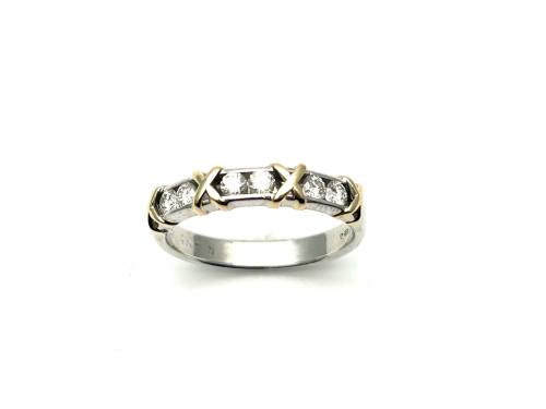 14ct White Gold CZ Eternity Ring