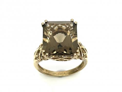 9ct Yellow Gold Smokey Quartz Ring