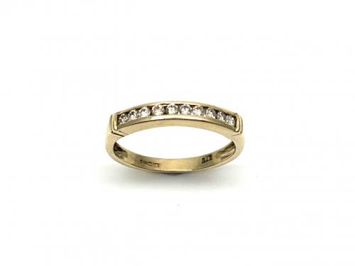 9ct Yellow Gold Diamond Eternity Ring