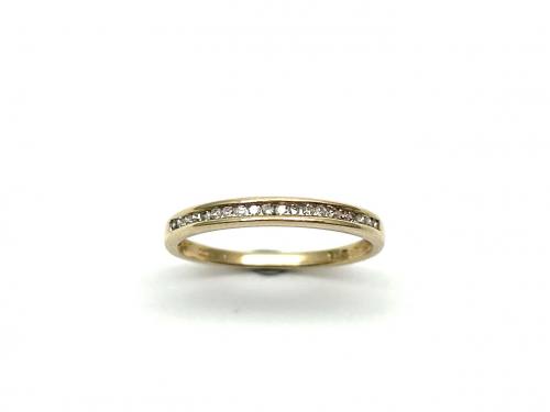 9ct Yellow Gold Diamond Eternity Ring