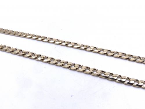 9ct Yellow Gold Curb Chain 16 Inches