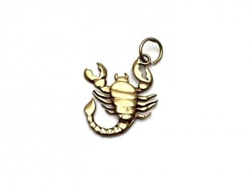 9ct Yellow Gold Scorpion Charm