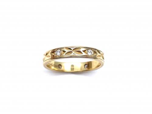 18ct Yellow Gold Diamond Wedding Ring