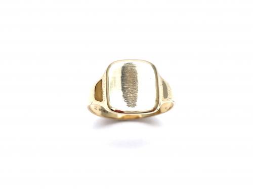 9ct Yellow Gold Plain Signet Ring