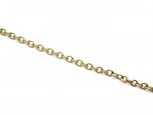 9ct Heart & T Bar Belcher Bracelet