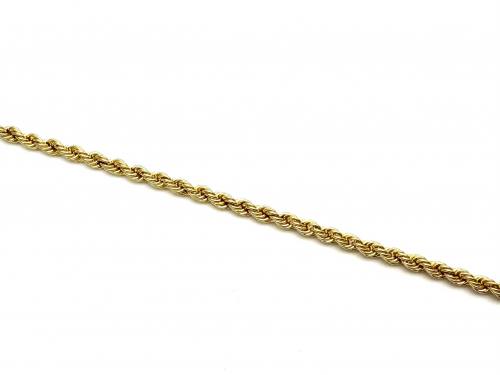 9ct Yellow Gold Rope & T Bar Bracelet
