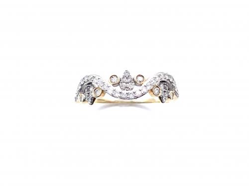 9ct Yellow Gold Diamond Fancy Ring